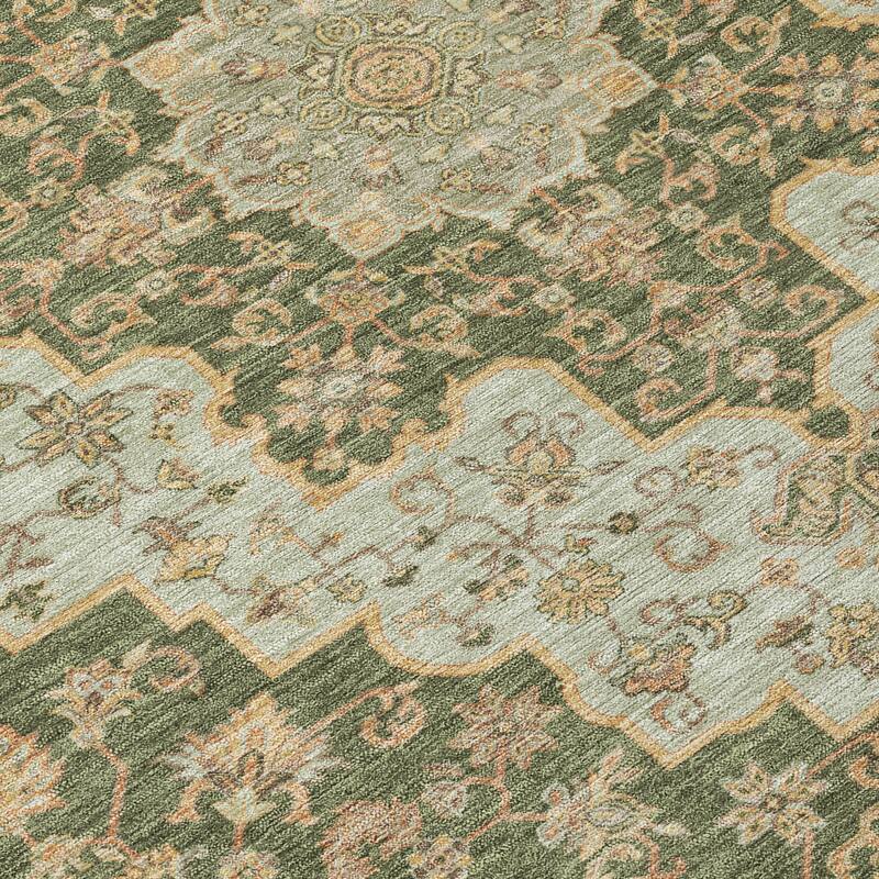 Machine Washable Indoor/ Outdoor Traditional Karachy Chantille Rug