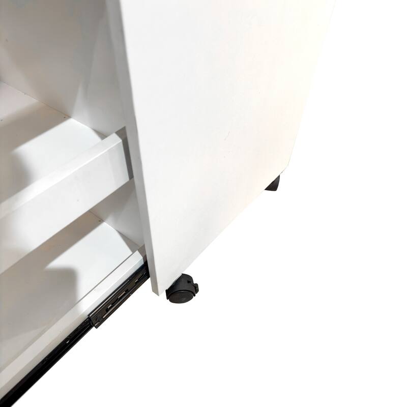 Organizer for Pantry -Sliding out Snack Cabinet, Multi-Layer Soda Can Organizer, Mobile Snack Storage Rack with Wheels