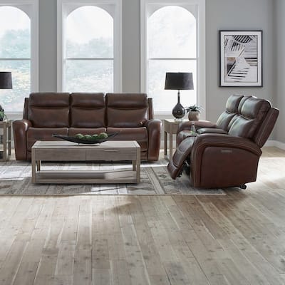 Liberty Furniture Blair Living Room Power Leather Sets - Sofa, Recliner, Loveseat