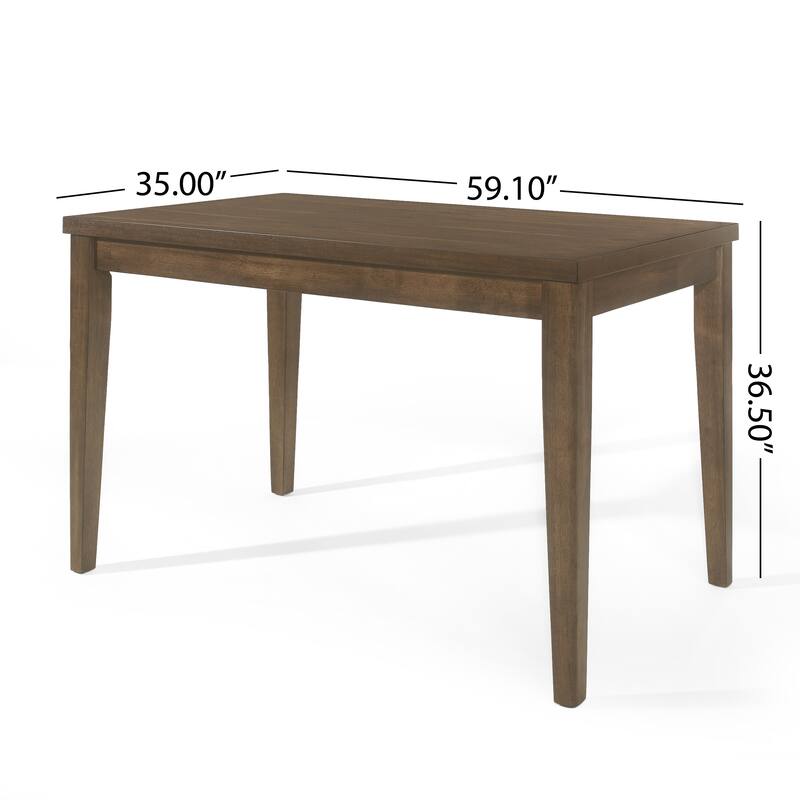Wooden Counter-Height Dining Table, 35" D x 59.1" W x 36.5" H