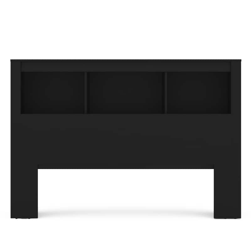 Polifurniture Madison Platform Bed with Bookcase Headboard