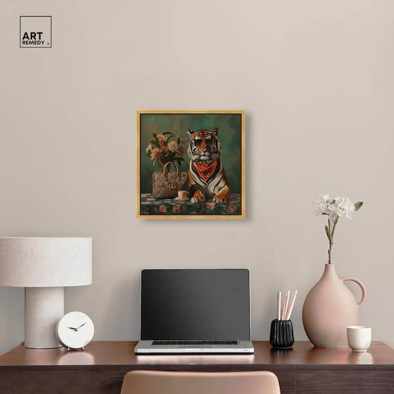 Fanciful Tiger Canvas by Art Remedy