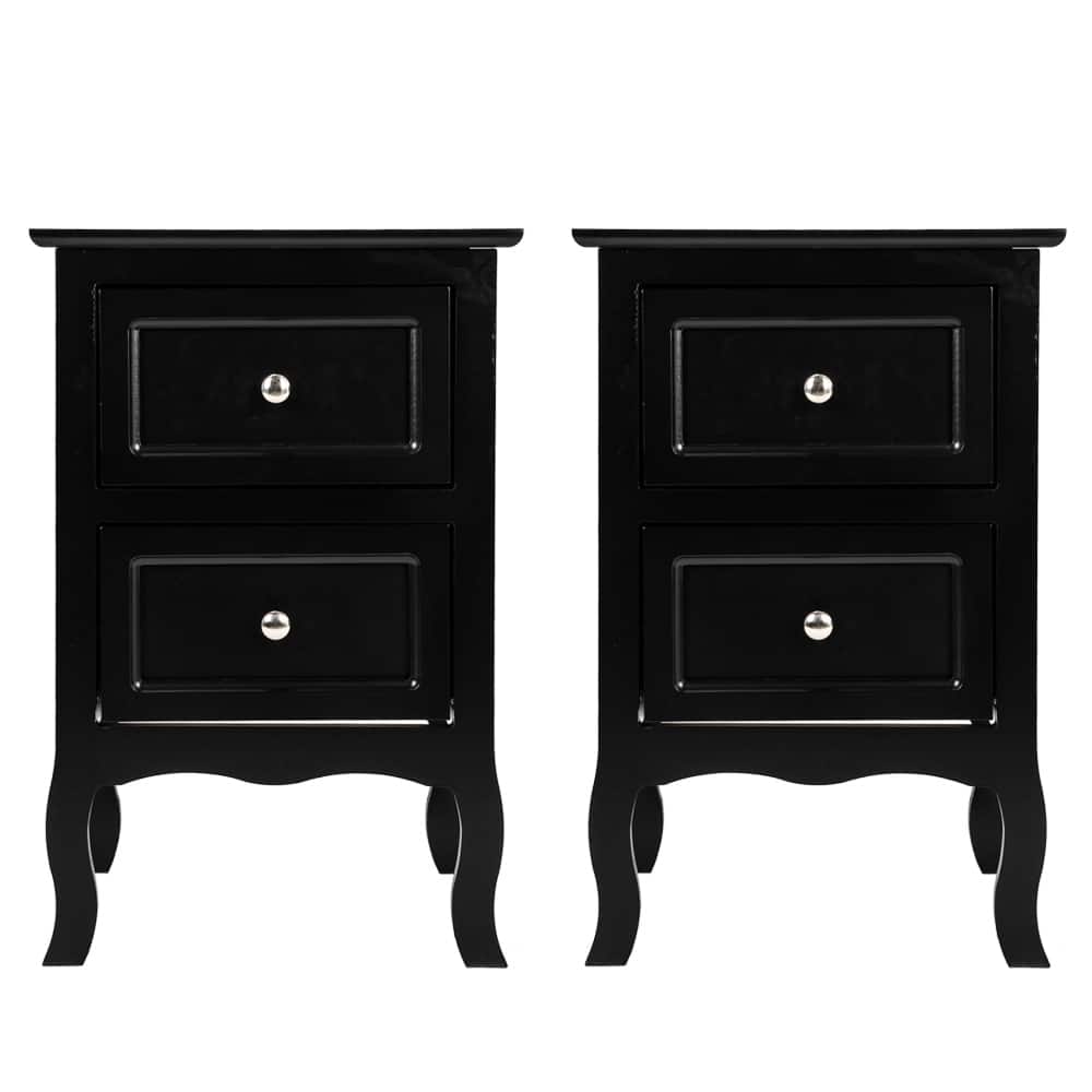 Country Style Two-Drawer Nightstand- Set of 2