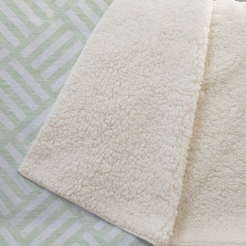 Premium Machine Washable Contemporary Geo Sherpa Throw Blanket