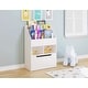 preview thumbnail 1 of 2, UTEX Kids Bookshelf and Toy Storage Organizer Kids Book Organizer Bookcase Storage for Kids with Rolling Toy Box White