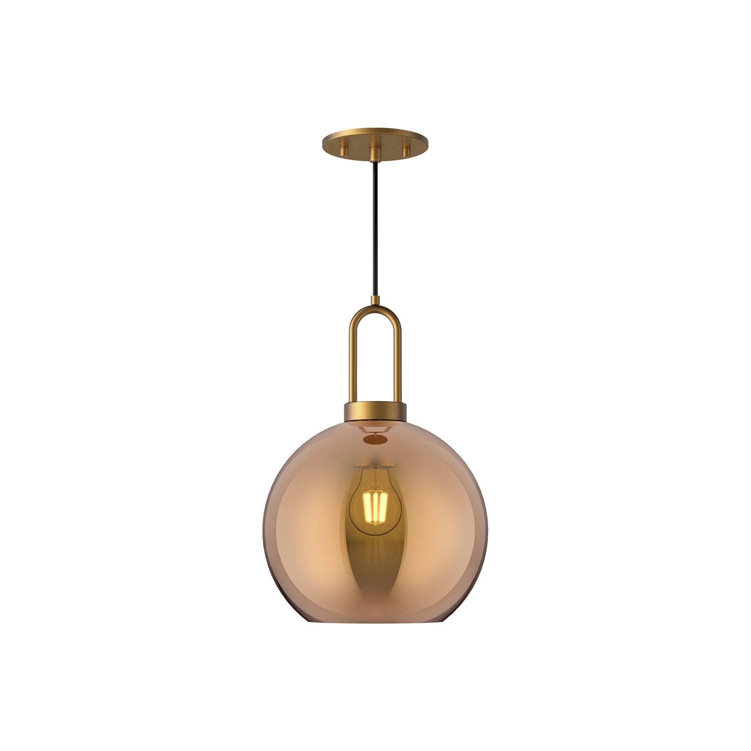 Alora Lighting PD601710CP Soji 10" Wide Mini Pendant with a Copper