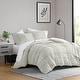 preview thumbnail 83 of 159, Chelsea Square Evans Pinch Pleated Soft Washed Boho Duvet Cover Set Silver - California King