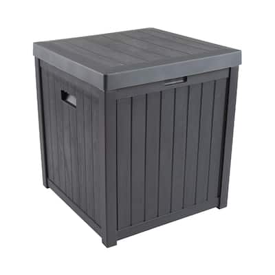 Pure Garden Storage Box - Container for Patio Storage - Durable and Fade-Resistant Deck Box - Outdoor Furniture