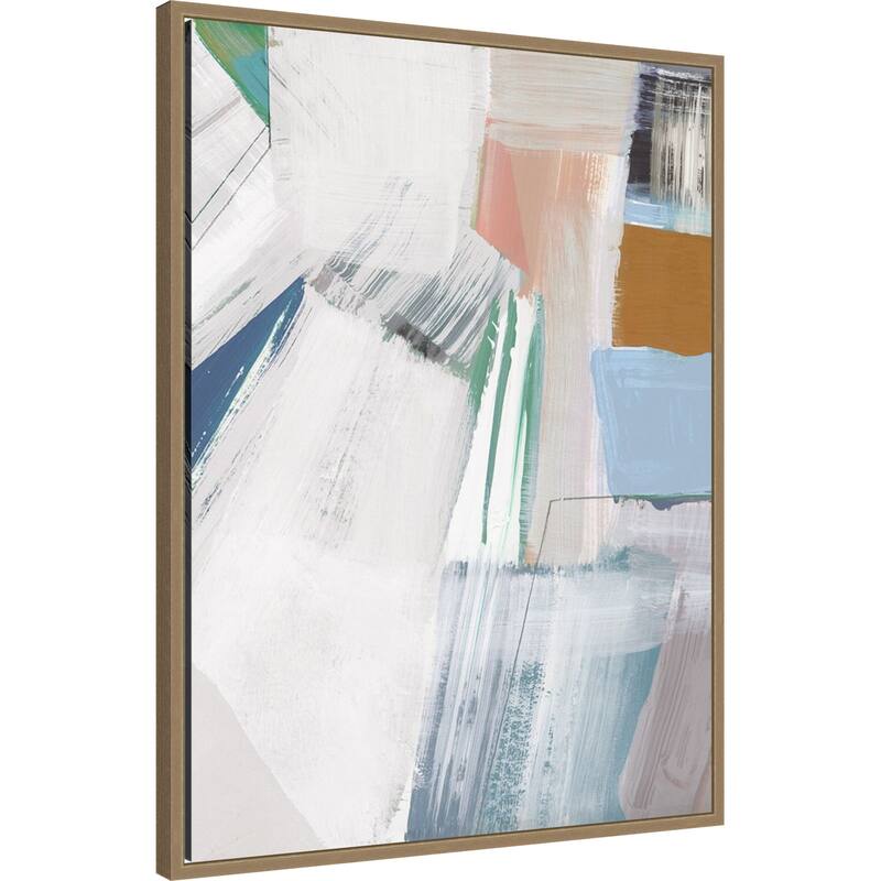 Buildings No. 2 by Cartissi Framed Canvas Wall Art Print