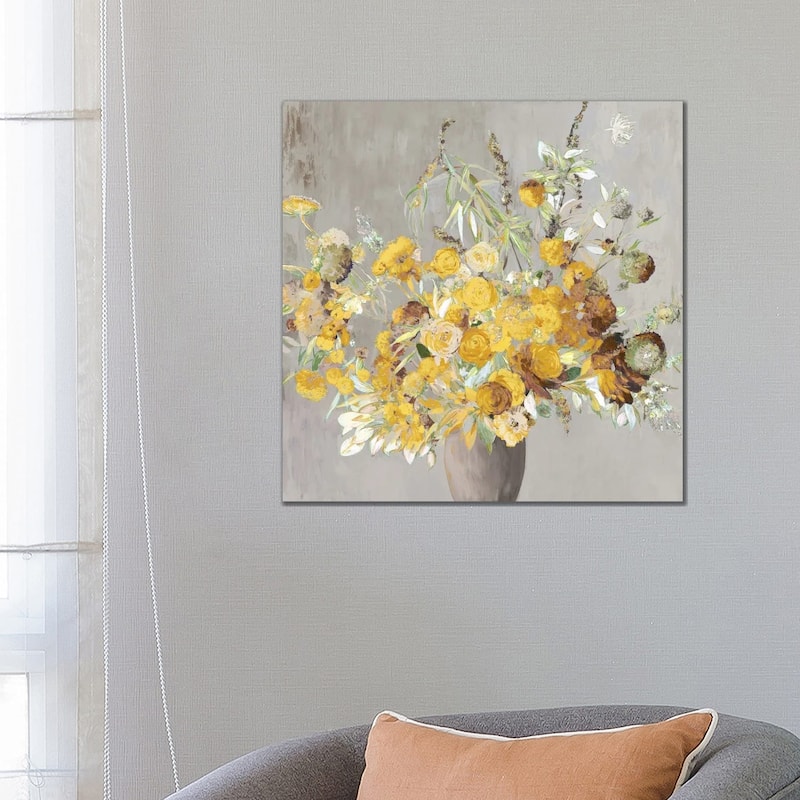 iCanvas "Summer Yellow Bouqet" by Asia Jensen Canvas Print - 26x26x1.5