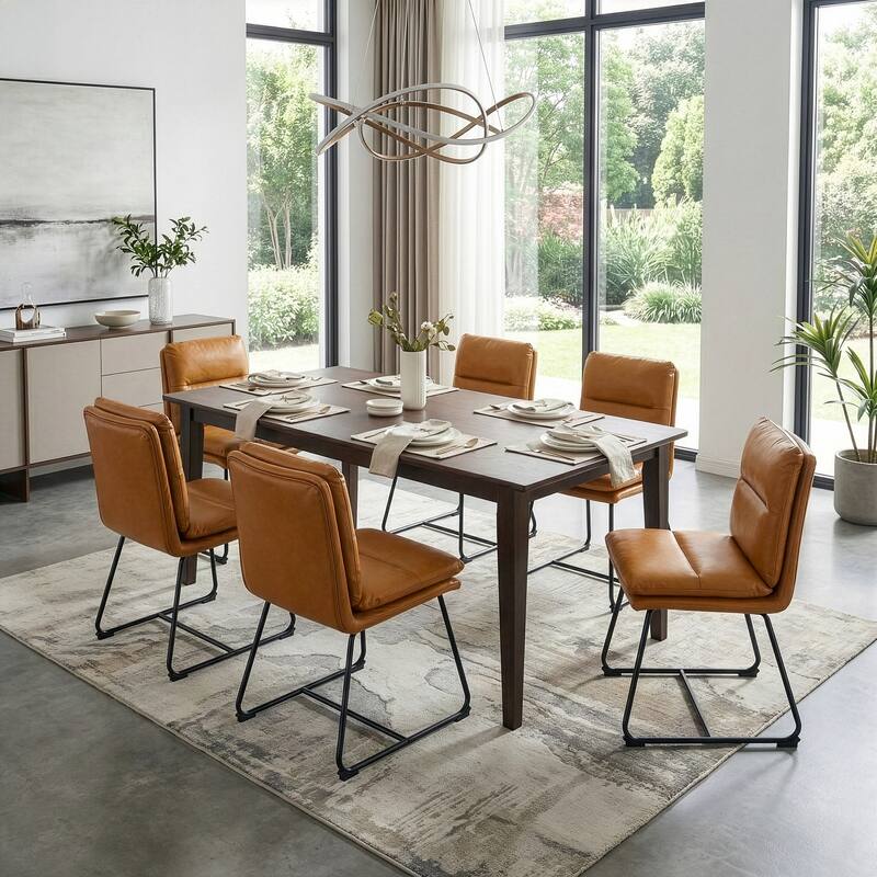 Aulani Upholstered Metal Frame Dining Chair (Set of 2)