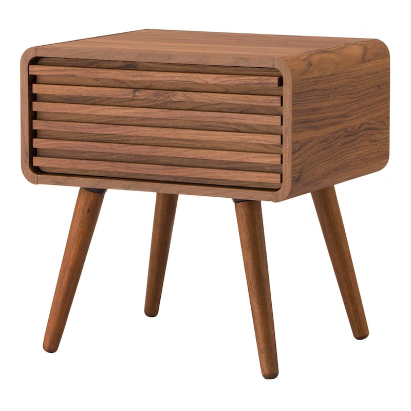 NPD Furniture Wilson Slat Side / End Table - Walnut