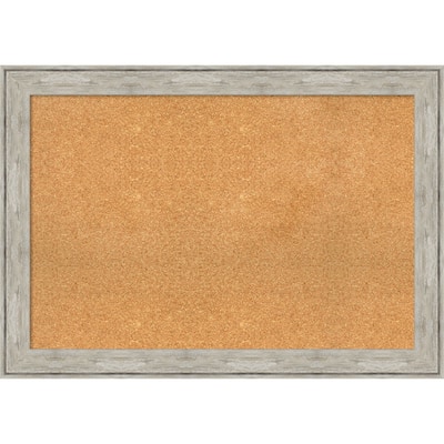 Crackled Metallic Framed Cork Bulletin Memo Board
