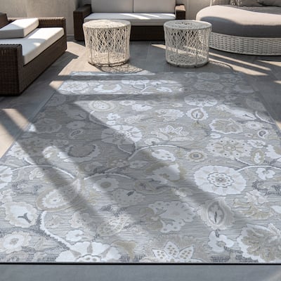 VILLADECOR Spread Indoor Outdoor Area Rug Low High Pile Rugs For Patio