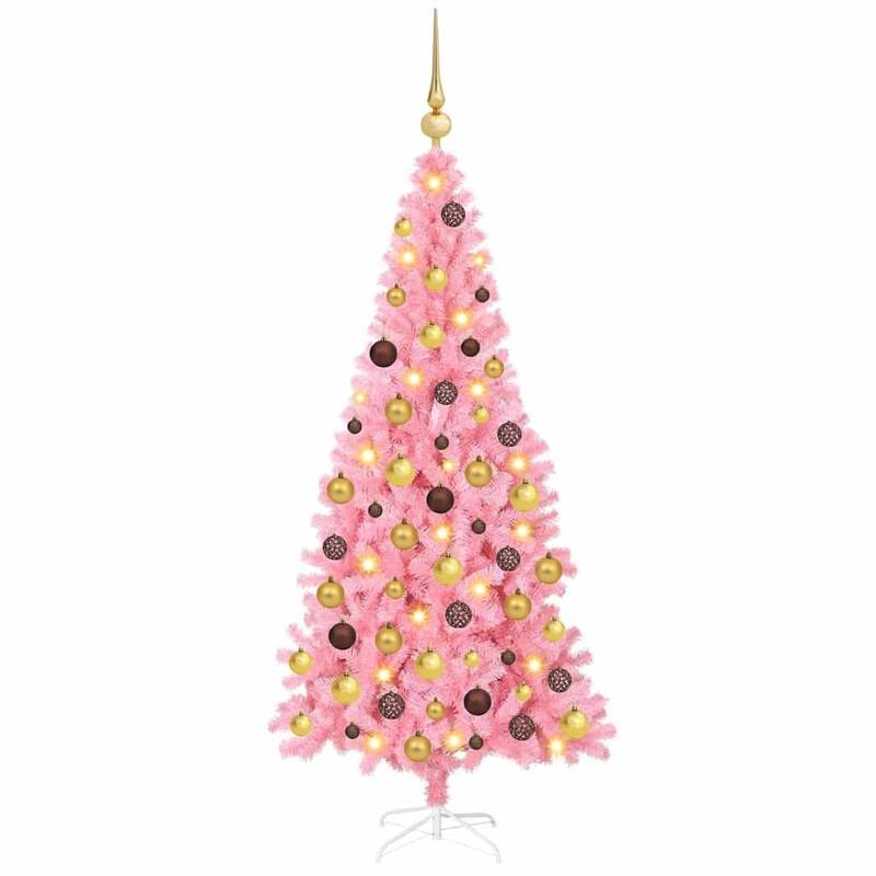 vidaXL Christmas Tree Green 6 x 4 ft Plastic and metal - 70.9 x 45.3 inch