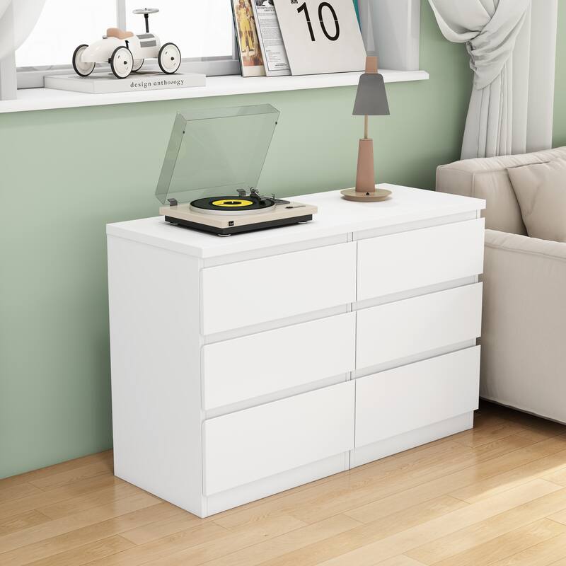 19.7"Nightstand with 3 Drawers,Set of 2,Beside Table with Drawers Handle Free Design,Thickened Top Plate,3 Drawer