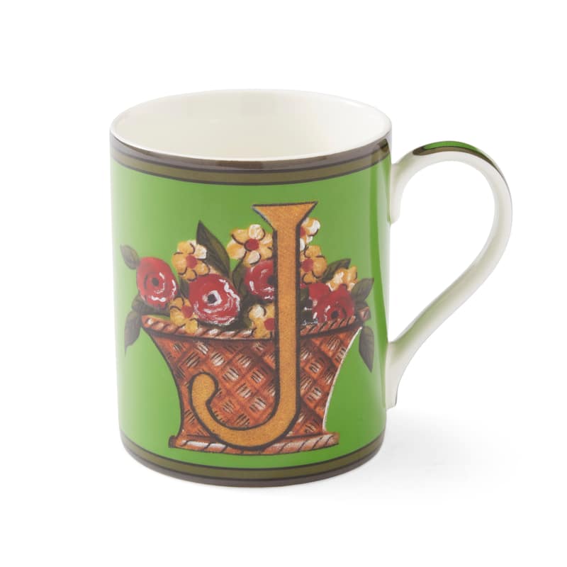 Kit Kemp for Spode for Spode Alphabet 12 Ounce Mug - J