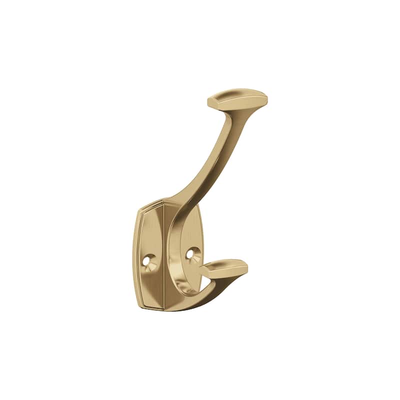 Amerock Vicinity Decorative Wall Hook - Double Prong - Champagne Bronze