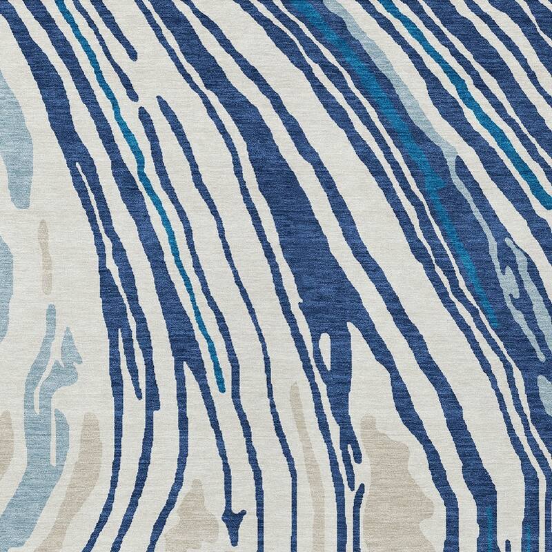 HomeRoots Abstract Transitional Rectangle Outdoor Rug