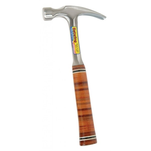 Estwing E20S Straight Claw Nail Hammer 20oz Leather Handle Grip
