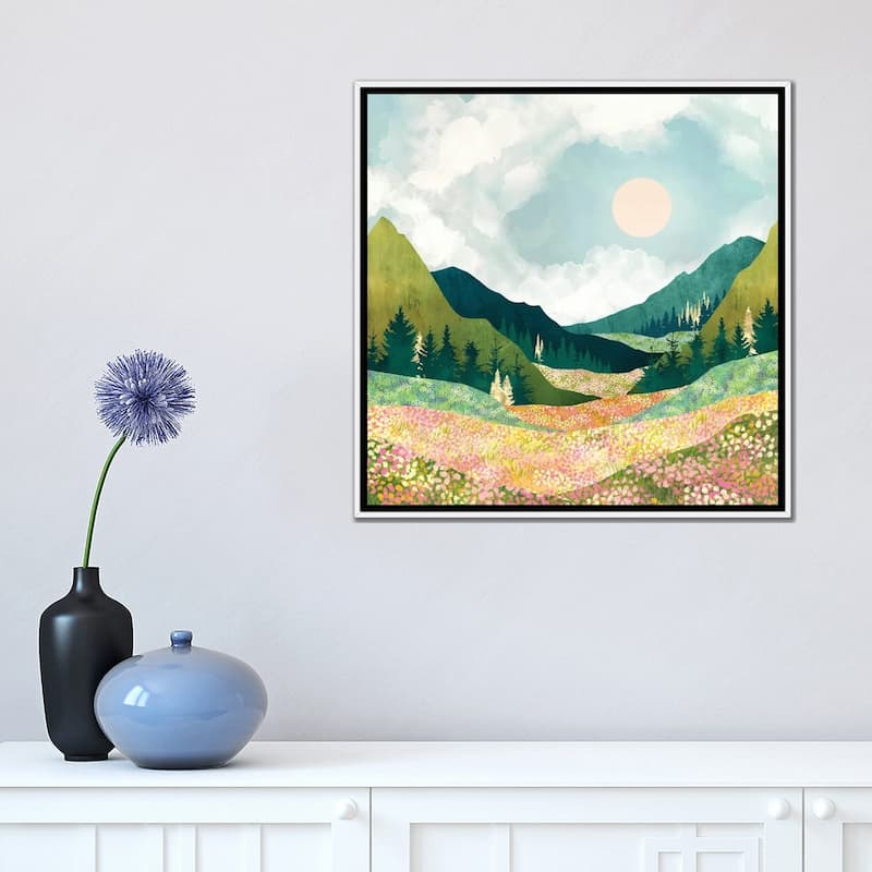 iCanvas "Spring Flower Vista" by SpaceFrog Designs Framed Canvas Print