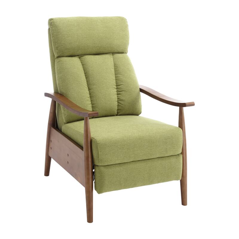 Modern 26.38" Upholstered Adjustable Chaise Lounge Chair with Wood Frame for Living Room