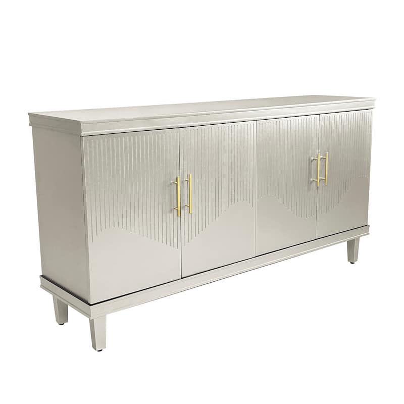 59.84''Large Size 4-Door Cabinet, Same as Living Room, Kitchen, Hallway(Champagne)