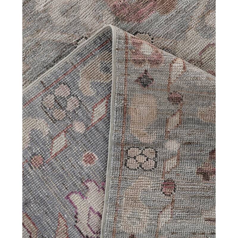 Oushak One-of-a-Kind Hand-Knotted Area Rug - Gray - 8' 10" x 11' 10"