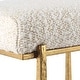 preview thumbnail 8 of 6, Uttermost Midas Gold Counter Stool - 18.5"W x 15.5"D x 26"H