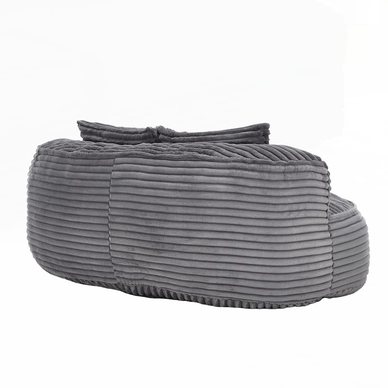 Lazy Sofa Durable Comfort Lounger High Back Bean Bag Chair Couch for Adults and Kids - 2 Seat