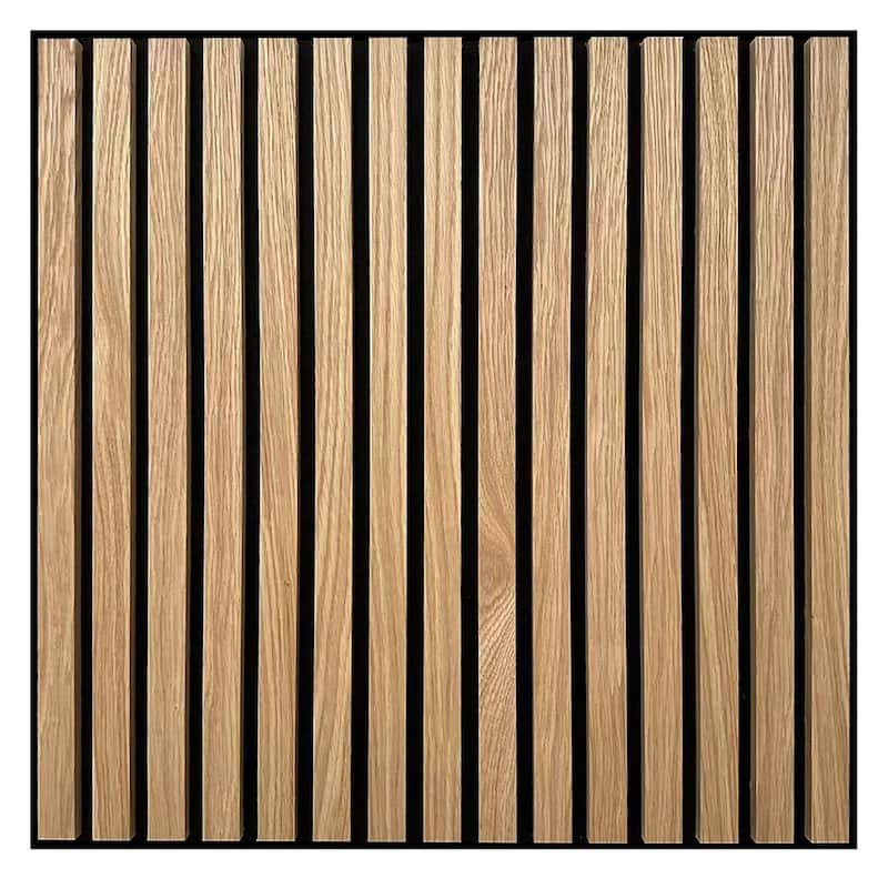 WallPops Acoustic Slat Wood Tile Natural Wall Panels