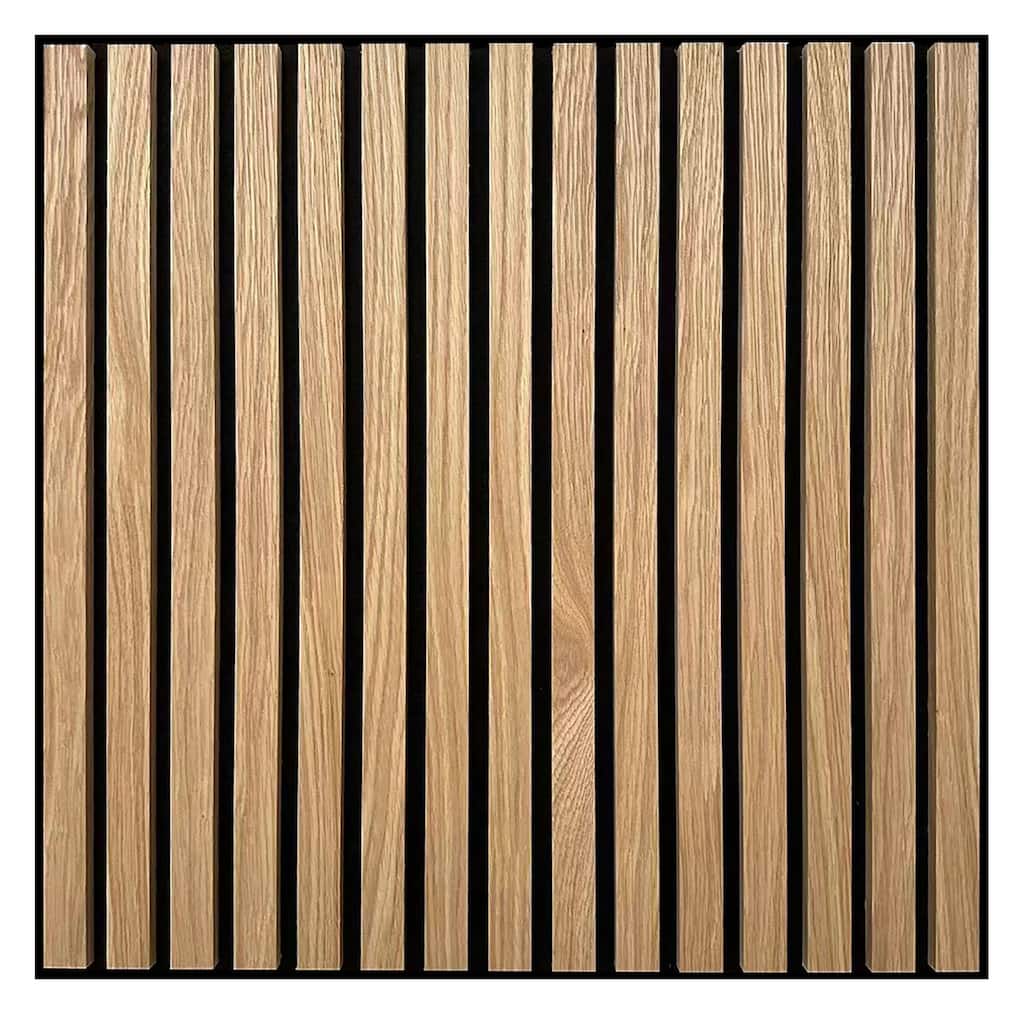 WallPops Acoustic Slat Wood Tile Natural Wall Panels