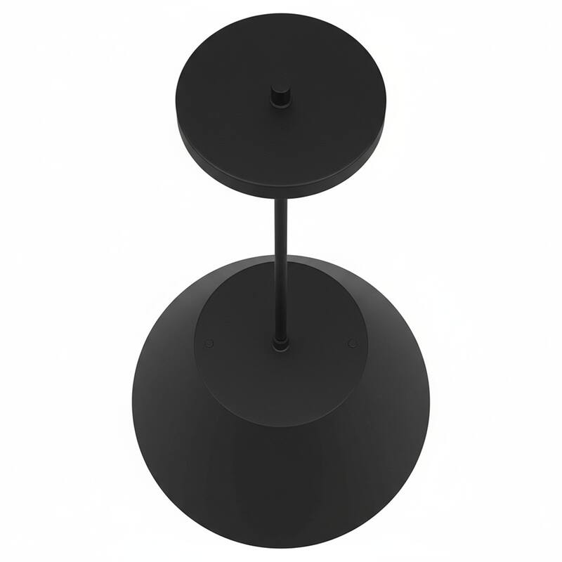 16" Diameter Integrated LED Black Pendant