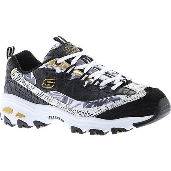 sketchers black and gold