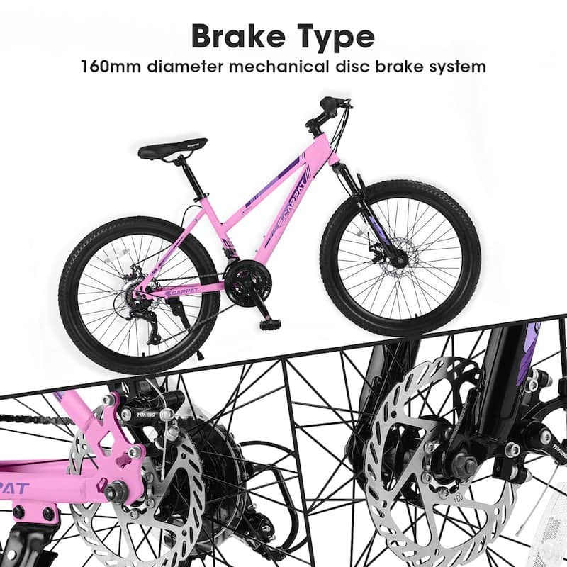26 inch Mountain Bike, Shimano 21 Speeds with Dual Disc Brakes