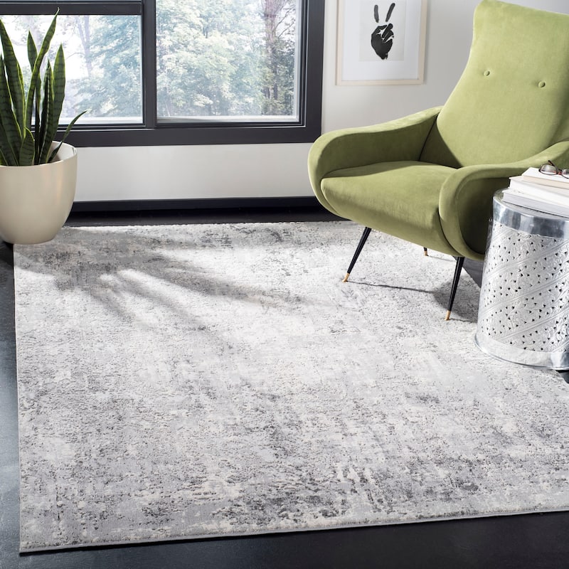 SAFAVIEH Invista Teena Contemporary Abstract Rug - 4' x 6' - Grey/Ivory