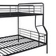 preview thumbnail 10 of 20, Full XL Over Queen Metal Bunk Bed,Crafted For Safety,Save Space or Split Into 2 Beds,Easy Assembly,Stylish Metal Frame Bed,Black