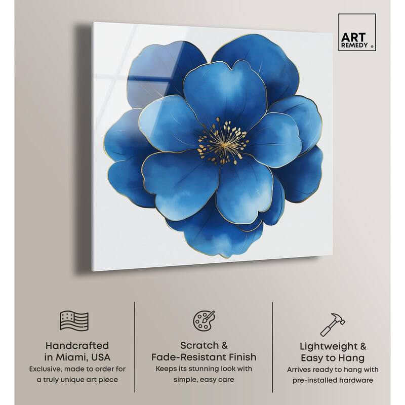 Blue Brilliance I Acrylic by Art Remedy, Ready to Hang