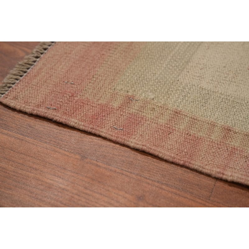 Hand Woven Southwestern Wool Beige Geometric Area Rug - 5' 11'' X 3' 10''
