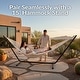 preview thumbnail 7 of 20, Sunnydaze Mayan Outdoor Hammock - Family Size - Handwove