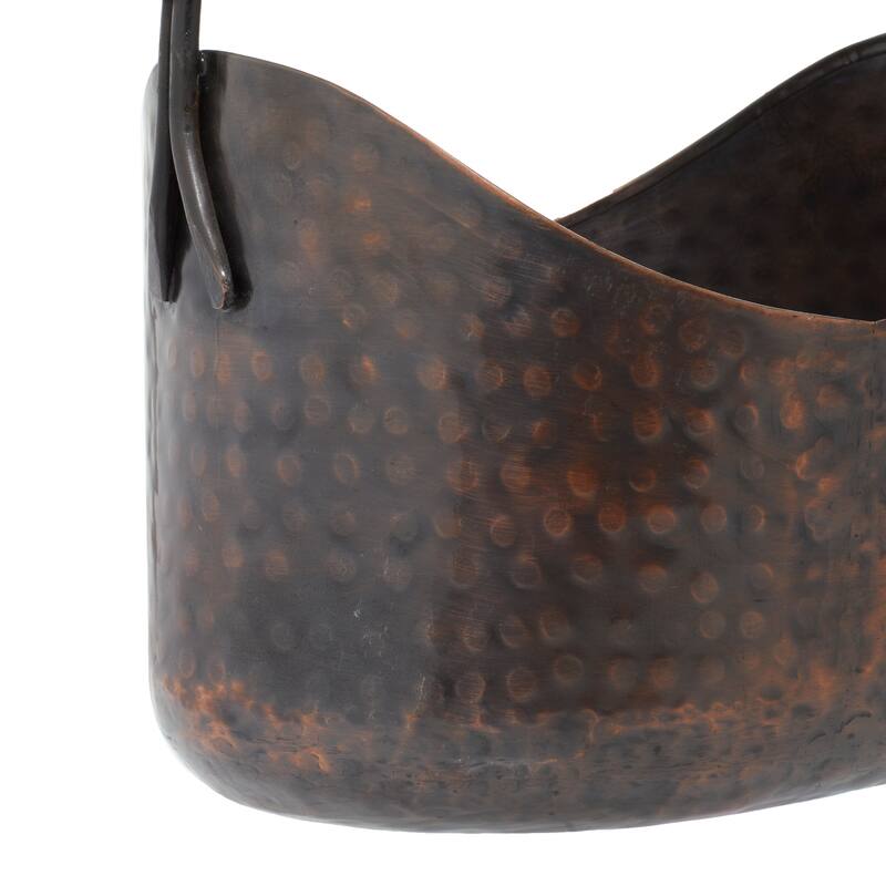 Copper Iron Rustic Planter (Set of 3) - SET/3 21", 18", 14"H - SET/3 21", 18", 14"H