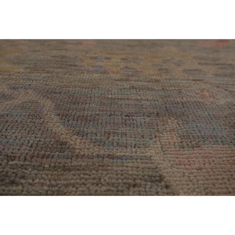 Transitional Oushak Turkish Area Rug Handmade Wool Carpet - 8'0"x 9'9"