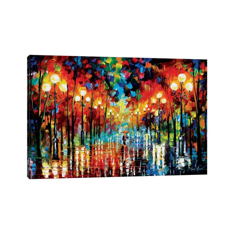 iCanvas "A Date With The Rain" by Leonid Afremov Canvas Print