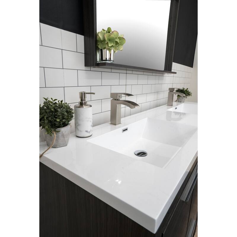 Dolce 72 Freestanding Bath Vanity with Dual Basin Reinforced Acrylic Top
