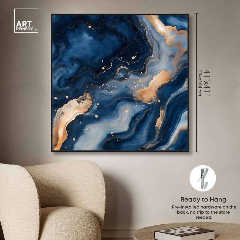 Deep Sea Geode III Canvas by Art Remedy
