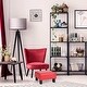 preview thumbnail 3 of 28, Gymax PU Leather Ottoman Rectangular Footrest Small Stool - See Details