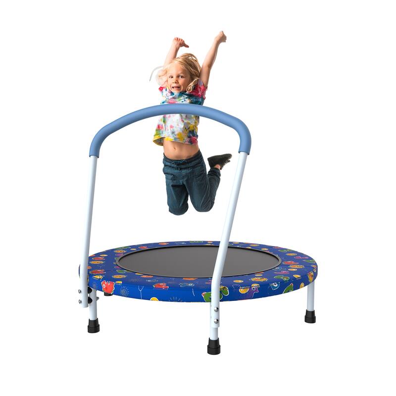 Anmytek 36 Inch Mini Trampoline with Handle for Kids