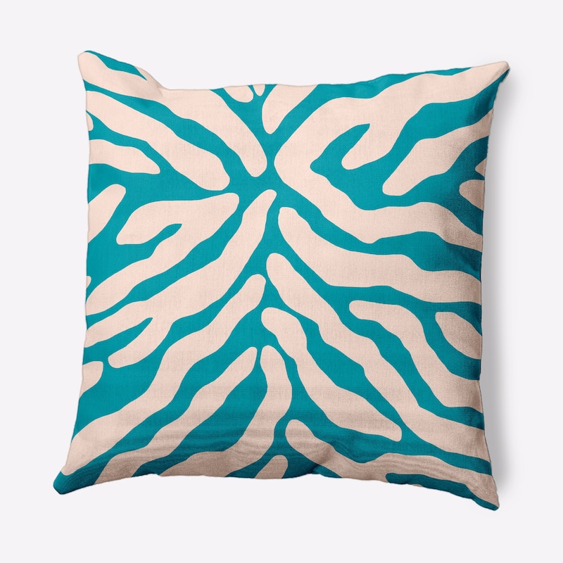 Animal Stripe Decorative Throw Pillow - Explorer Blue - 16" x 16"