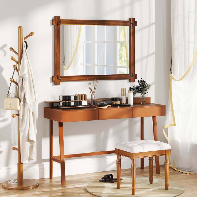 Costway 30 x 20/35 x 24/40 x 28.5 Inch Shatterproof Wall Mirror with