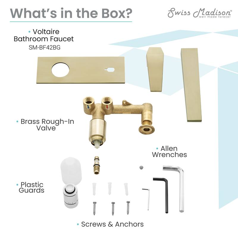 Voltaire Single-Handle Wall-Mount Bathroom Faucet